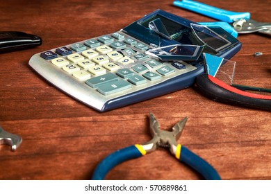 92 Smashed calculator Images, Stock Photos & Vectors | Shutterstock