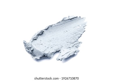 Smear Of Cosmetic Clay Isolated On A White Background.