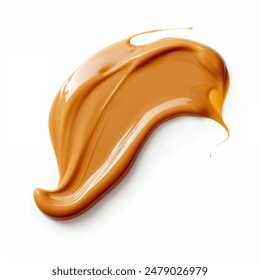 Smear of tasty caramel paste on white background, top view
 - Powered by Shutterstock