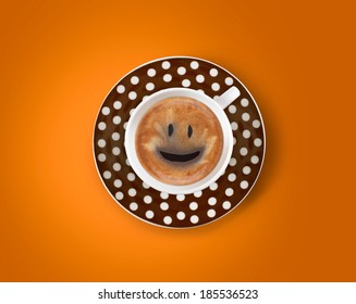 Smile In Coffee Cup