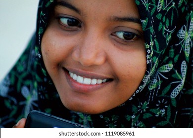 smile face closeup