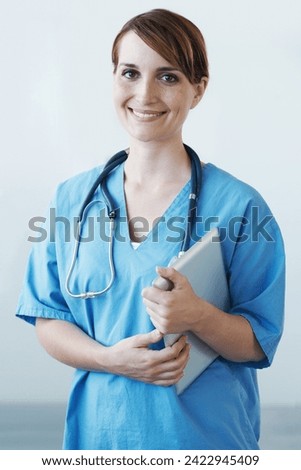 Similar – Pretty female doctor in a geriatric clinic with elderly woman in wheelchair