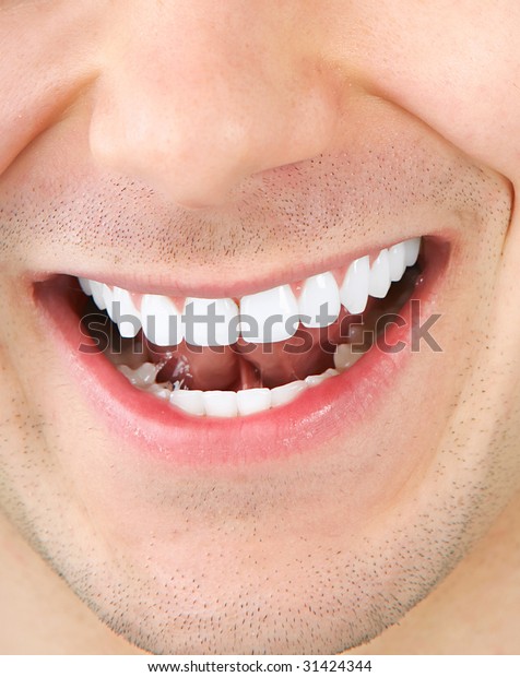 Smile Teeth Young Smiling Man Close Stock Photo (Edit Now) 31424344