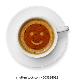 Smiley Face On Coffee