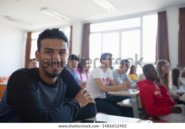 Smiling African American University Male Student Royalty Free