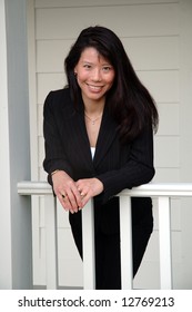 Smiling Asian Women Business Suit Stock Photo 12769213 | Shutterstock