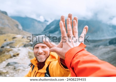 Similar – Image, Stock Photo Climbing route