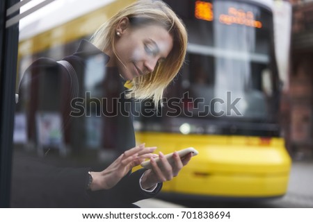 Similar – Image, Stock Photo Bus connection city bus