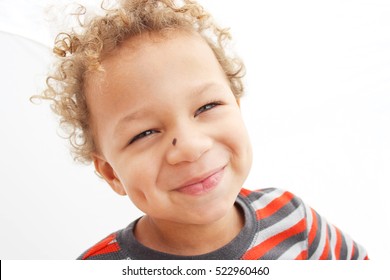 Smiling Boy With Dimples