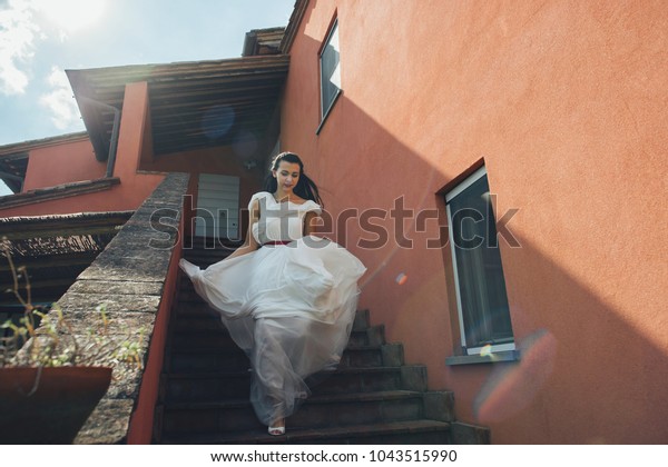 Smiling Bride Ancient City Rome Italy Stock Photo Edit Now