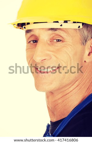 Similar – Image, Stock Photo sports guy in a military cap