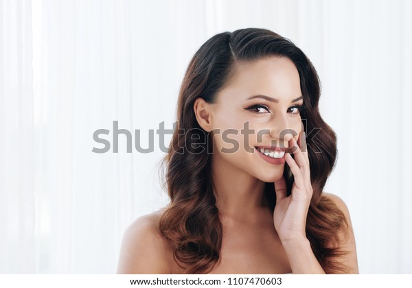 Smiling Charming Naked Young Woman Beautiful Stock Photo Edit Now