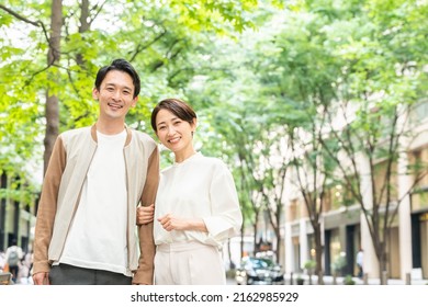 Smiling Couple On A Date