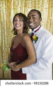 Smiling Couple At Prom