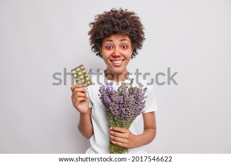 Similar – Image, Stock Photo lavender bouquet and red ribbon
