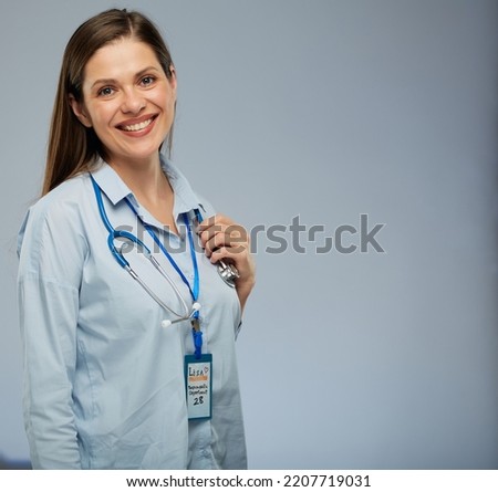 Similar – Pretty female doctor in a geriatric clinic with elderly woman in wheelchair