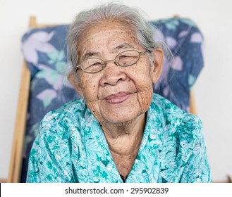 Smiling Elderly People ,asian Of Smile ,thailand