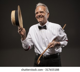 Smiling Entertainer, Retro American Carnival Barker