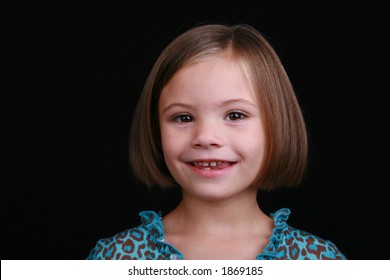 Smiling Five Year Old Survivor Of Fetal Alcohol Syndrome