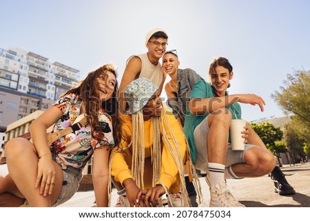 Similar – Group of people in swimsuit having funoutdoors