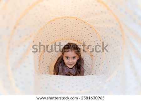 Similar – Image, Stock Photo Light play with tunnel vision