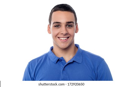 Smiling handsome young man isolated over white - Shutterstock ID 172920650