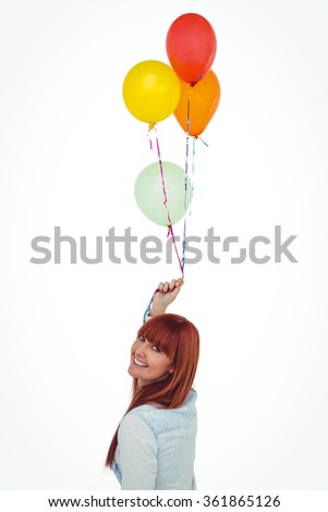 Similar – Foto Bild Junge fröhliche Frau, die ein lustiges Gesicht macht.