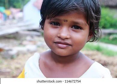 smiling Indian Cute Little Girl