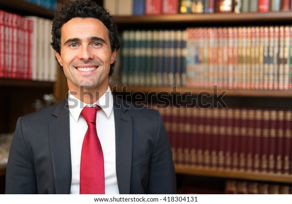 Smiling lawyer\
portrait