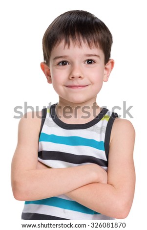 Similar – Image, Stock Photo oung teen wearing a yellow basketball sleeveless smiling