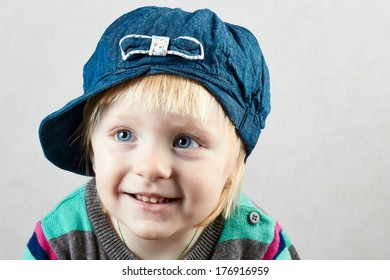 Smiling Little Girl Cap On Her Stock Photo 176916959 | Shutterstock