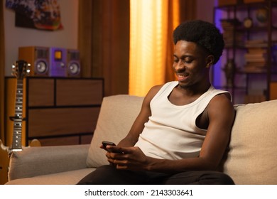 Smiling Man Sits On Couch Afternoon Stock Photo 2143303641 Shutterstock
