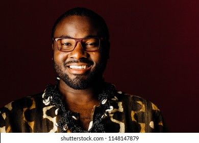 Smiling Man Tiger Print Shirt Front Stock Photo 1148147879 | Shutterstock