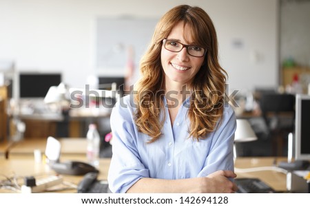 Similar – Image, Stock Photo Woman standing in shallow water with bare legs talking to her dog
