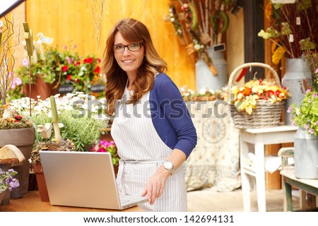 Similar – Image, Stock Photo Woman standing in shallow water with bare legs talking to her dog