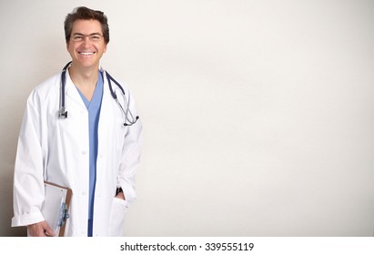 Smiling Medical Doctor Man Over Blue Stock Photo 339555119 | Shutterstock
