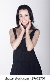 smiling model