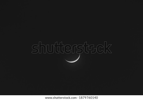 smiling moon in the\
night