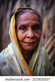 Smiling Portrait Of South Asian Aged Woman