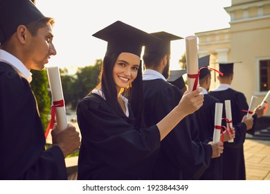 Smiling Pretty Girl Student University Graduate Stock Photo (Edit Now ...