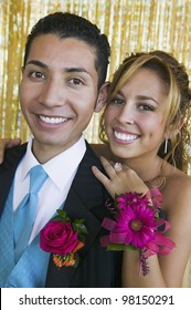 Smiling Prom Couple