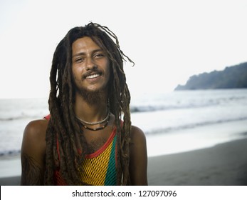 Smiling Rastafarian Male