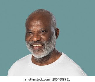 Smiling Senior Man Portrait, Face Close Up