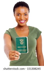 Smiling South African Girl Presenting Id Stock Photo 151308245 ...