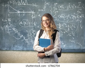 Smiling Student In A Classroom