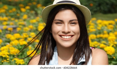 Smiling Teen Girl Summertime