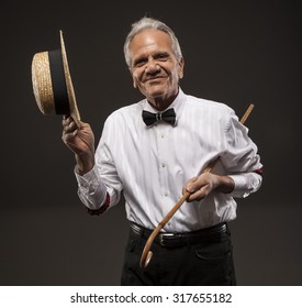 Smiling; Ticket Seller, Retro American Carnival Barker