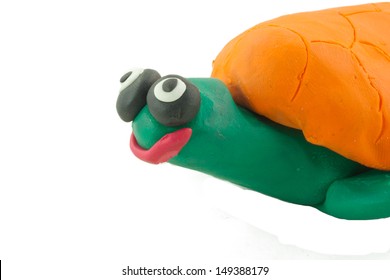 Smiling Turtle Mad Plasticine Concept Very Stock Photo 149388179 ...