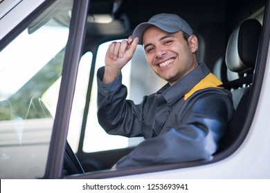 Smiling van driver portrait - Powered by Shutterstock