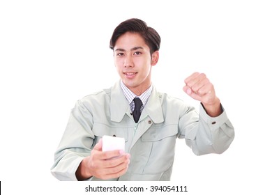 Smiling Worker 